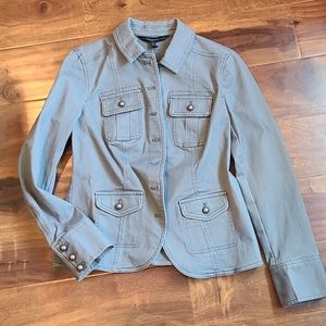 WHBM wintergreen Military Jacket